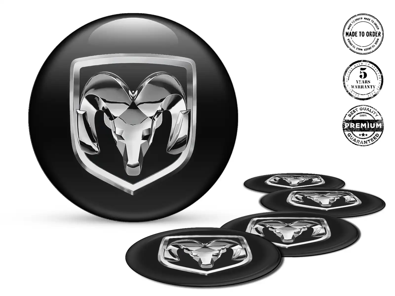 Dodge Radplaketten Ausgabe Harzgewölbte Labels